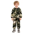 thumbnail image 1 of CUZIBR Christmas Outfit For Kids Boys Camo Sweatsuits Spring Thermal Lined Crewneck Camouflage Print Long Sleeve Pullover Shirt And Pants Two Piece Tracksuit Sweat Set,Army Green,3-4 Years, 1 of 9