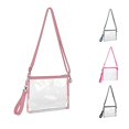 thumbnail image 1 of CUZIBR Clear Crossbody Bag Transparent Shoulder Purse Black Zipper Detachable Adjustable Strap Hand Wrist Strap Small Storage Bag For Swimming Games Concert Vacation Daily Carry, 1 of 5