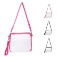 thumbnail image 1 of CUZIBR Clear Crossbody Bag Transparent Shoulder Purse Black Zipper Detachable Adjustable Strap Hand Wrist Strap Small Storage Bag For Swimming Games Concert Vacation Daily Carry, 1 of 6