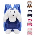 thumbnail image 1 of CUZIBR Corduroy Bunny Kids Backpack Soft Detachable Plush Mini School Bag Lightweight Toddler Bookbag For Preschool Little Girls Outdoor Walking Trip Daily Use, 1 of 4