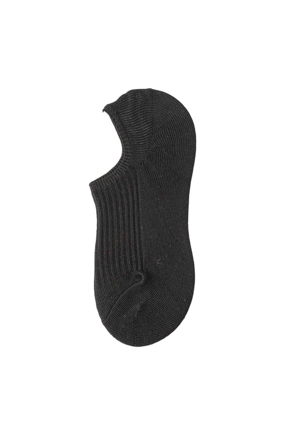 Cozy Socks Solid Color No Show Low Cut Boat Socks Non- Concealed Sports Casual Solid Color Breathable Lightweight Footwear,Black,One Size