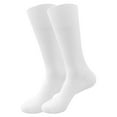 thumbnail image 1 of CUZIBR Cozy Socks For Women Warm Knitted Ribbed Stockings Leg Warmers Solid Color Winter Thermal Thick Cover Boot Liners Comfy Dailywear,White,24-26cm, 1 of 6