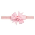 thumbnail image 1 of CUZIBR Extra Soft Ribbon Bow Headbands For Babies And Kids Stretchy Elastic Hair For Girls,Pink1,One Size, 1 of 2