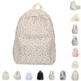 thumbnail image 1 of CUZIBR Floral Polka Dot Backpack For Teen Girls Casual Canvas School Backpack Lightweight Student Travel Daypack With Front Pocket, 1 of 5