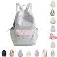 thumbnail image 1 of CUZIBR Floral Polka Dot Backpack For Teen Girls Casual Canvas School Backpack Lightweight Student Travel Daypack With Front Pocket, 1 of 4