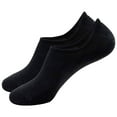thumbnail image 1 of CUZIBR Fluffy Socks Aldult Solid Color Boat Socks Sports Thickened Low Cut Towels Shallow Cut Non- Ankle Breathable Lightweight Footwear,Black,One Size, 1 of 2