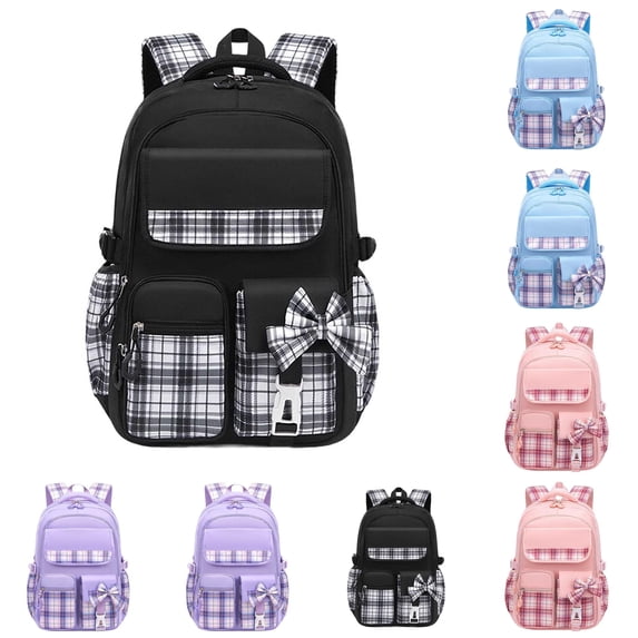 CUZIBR Girl's School Backpack For 1St 3Rd 4Th 5Th 6Th Multi Pockets Lightweight Adjustable Padded Straps Water Daypack For Elementary Middle School Students Travel Daily Use