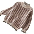 thumbnail image 1 of CUZIBR Girls Baby's Bottomed Sweater With Long Sleeves Tops Clothes A Long Sweater Boho Dailywear For Toddler, 1 of 3
