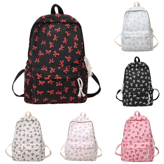 CUZIBR Girls Backpack Cute Preppy Daypack College Bookbag Adjustable Cushioned Straps Multi Pockets Daypack For Teens Back To School Travel Camping Daily Commute
