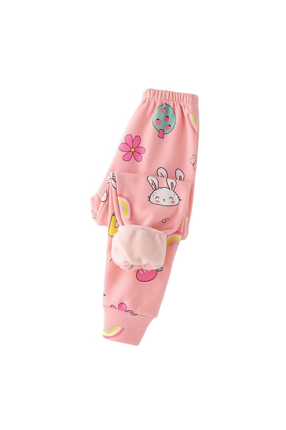 Girls Boys Autumn Cartoon Prints Pants Elastic Children Pants Baby's Winter Pants Boho Dailywear For Toddler