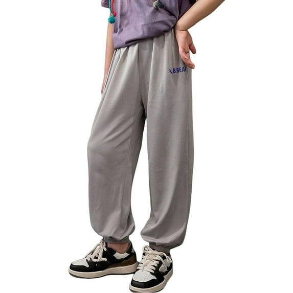 CUZIBR Girls Casual Jogger Pants Elastic Waist Ankle Comfortable Wear For Everyday Play And School Outfits Cozy Dailywear For Toddler