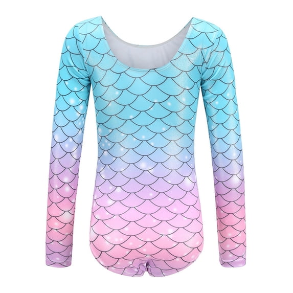 CUZIBR Girls Fashionable Printed Long Sleeve Gymnastics Dance Training Clothes For 3 12 Years Old Fashionable Dailywear For Toddler