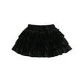 thumbnail image 1 of ZRBYWB Girls Short Skirts Wool Ruffled Pleated Layered Solid Color Skirt High Waist Fashionable Comfortable Fall Winter Casual Mini Skorts Winter Dress,Black,8-10 Years, 1 of 9