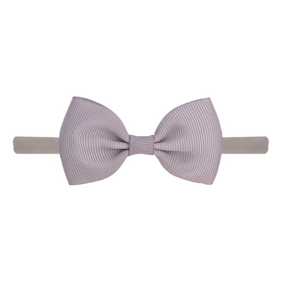 CUZIBR Girls Soft Stretch Headbands Cute Bow Non-Slip Elastic Headwraps Hair Solid Color Fashion Sport Cute Hair Accessories,Grey,One Size