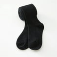 thumbnail image 1 of CUZIBR Girls Warm Tights Full Leggings Pantihose Stretchy Basic Cable Knit Cotton Footed Seamless Dance Ballet Leggings Cozy Bottom Trousers,Black,2-4 Years, 1 of 5