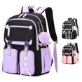thumbnail image 1 of CUZIBR Kids Backpack For Girls Stylish Cute Lace-Up Bow School Bag With Pearl Chain Multiple Compartments Large Capacity Lightweight Student Backpack For Daily Use Travel, 1 of 4