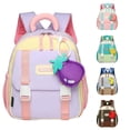 thumbnail image 1 of CUZIBR Kids Backpack Lightweight School Bag For Boys Girls Cute Color Block Breathable Padded Shoulder Strap Lightweight Multi Pocket Daypack For Simple Bookbag, 1 of 4