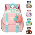 thumbnail image 1 of CUZIBR Kids Backpack Lightweight School Bag For Boys Girls Cute Color Block Breathable Padded Shoulder Strap Lightweight Multi Pocket Daypack For Simple Bookbag, 1 of 4