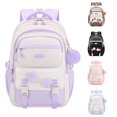 thumbnail image 1 of CUZIBR Kids Backpack School Bag Large Capacity Cute Star Pattern School Backpack Multi Pockets Water Resistant Bookbag Adjustable Padded Straps Rucksack For Teen Girls, 1 of 3