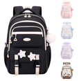 thumbnail image 1 of CUZIBR Kids Backpack School Bag Large Capacity Cute Star Pattern School Backpack Multi Pockets Water Resistant Bookbag Adjustable Padded Straps Rucksack For Teen Girls, 1 of 3