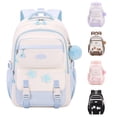 thumbnail image 1 of CUZIBR Kids Backpack School Bag Large Capacity Cute Star Pattern School Backpack Multi Pockets Water Resistant Bookbag Adjustable Padded Straps Rucksack For Teen Girls, 1 of 3