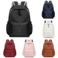 thumbnail image 1 of CUZIBR Kids Backpack Solid Color Drawstring Zipper Closure Elastic Side Pockets School Bag For Girls Travel Daypack Casual Student Middle School Bookbag, 1 of 3