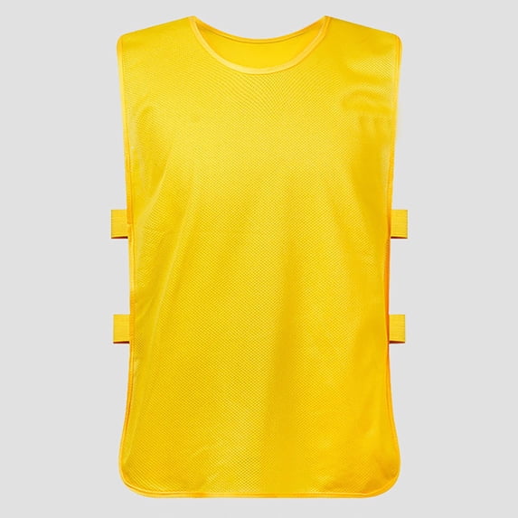 CUZIBR Kids Boys Unisex Mesh Tank Tops Solid Color Round Neck Sleeveless Breathable Fishing Vest Travel Hiking Tshirt Lightweight Fashionable Summer Outdoor Dailywear,Yellow,One Size
