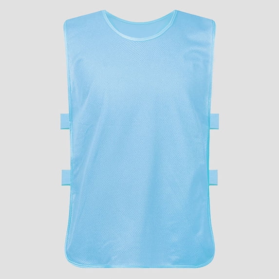 CUZIBR Kids Boys Unisex Mesh Tank Tops Solid Color Round Neck Sleeveless Breathable Fishing Vest Travel Hiking Tshirt Lightweight Fashionable Summer Outdoor Dailywear,Sky Blue,One Size
