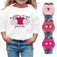 thumbnail image 1 of CUZIBR Kids Girls Halloween Crewneck Sweatshirt Pumpkin Letter Graphic Pullover Long Sleeve Casual Casual Daily Wear,White,4-5 Years, 1 of 4