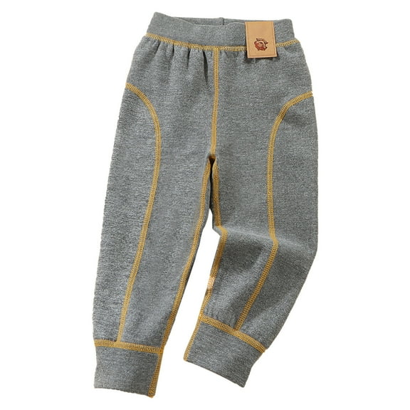 CUZIBR Kids Girls Winter Leggings Printed Thick Warm Pants Relaxed Fit Dailywear For Toddler