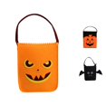 thumbnail image 1 of CUZIBR Kids Halloween Bat Shaped Candy Handbag Cartoon Funny Face Treating Bag Children Trick Or Treating Party Storage Tote, 1 of 4