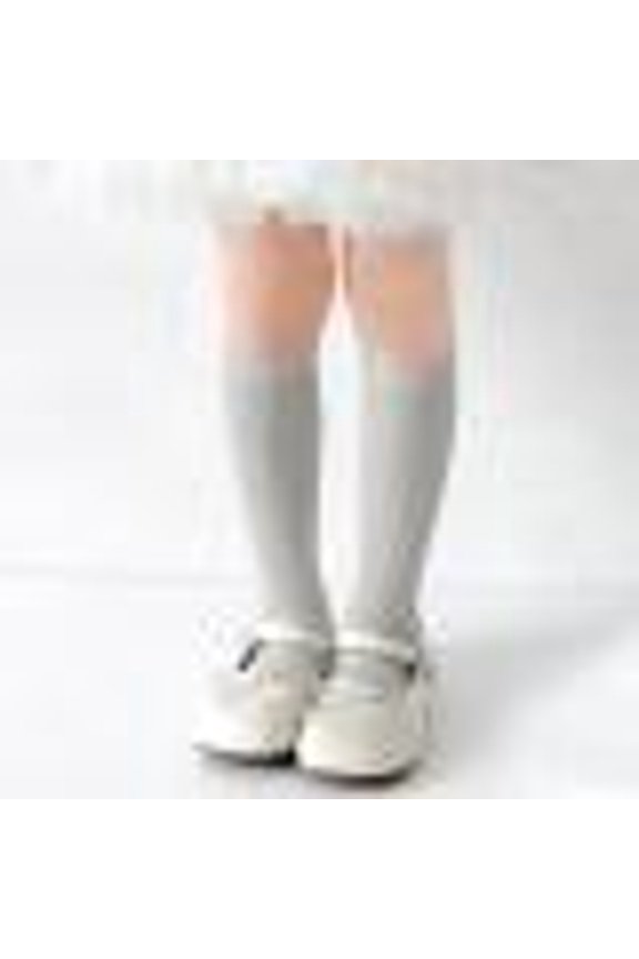 Kids Socks Breathable Mesh Seamless Mid Calf Socks Casual School Uniform Knee High Socks Cute Bow Striped Color Block Stockings,Grey,9-12 Years