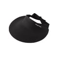 thumbnail image 1 of CUZIBR Kids Toddler Girls Sun Hat Breathable Visor Hats Cute Solid Color Outdoor Sports Cap Adjustable Summer Sunshade Visor Beach Playground Casual Funny Hats,Black,4-12 Years, 1 of 3