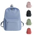thumbnail image 1 of CUZIBR Large Capacity Backpack Solid Color Double Zipper Design Multi Pocket Daypack Adjustable Shoulder Straps Casual Bookbag For Teenagers Youth Back To School Daily Commute, 1 of 4