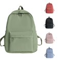 thumbnail image 1 of CUZIBR Large Capacity Backpack Solid Color Double Zipper Design Multi Pocket Daypack Adjustable Shoulder Straps Casual Bookbag For Teenagers Youth Back To School Daily Commute, 1 of 3