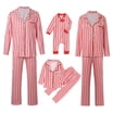 Family Matching Christmas Pajamas Set with Dog Green Red Plaid Button ...