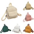 thumbnail image 1 of CUZIBR Mini Corduroy Backpack Girls Vintage Small Casual Daypack Front Pocket Zipper Mini Backpack For Daily Travel Outdoor, 1 of 8