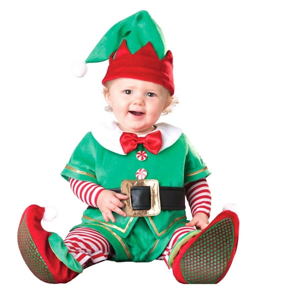 CUZIBR Santa Performance Christmas Tree Clothes Baby Garden Snowman Shape Long Sleeve T-Shirts Outfits Sets Classic Dailywear For Toddler