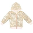 thumbnail image 1 of CUZIBR Sequin Jackets Girls Solid Color Long Sleeve Zip Up Jacket For Kids Christmas Shiny Fashion Coats Trendy Dailywear For Toddler, 1 of 2