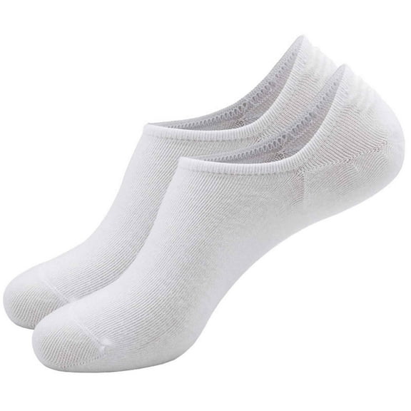 CUZIBR Socks For Women Aldult Solid Color Boat Socks Sports Thickened Low Cut Towels Shallow Cut Non-Slip Ankle Comfy Dailywear,White,One Size