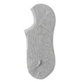 thumbnail image 1 of CUZIBR Socks For Women Solid Color No Show Low Cut Boat Socks Non- Concealed Sports Casual Solid Color Casual Breathable Socks,Grey,One Size, 1 of 3