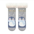 thumbnail image 1 of CUZIBR Socks For Girls Cute Christmas Tree Deer Animal Cartoon Print Fuzzy Wool Thick Winter Warm Slipper Socks Anti-Slip Soft Comfy Breathable Boot Crew Socks,Gy1,6 -12 Months, 1 of 3