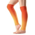 thumbnail image 1 of CUZIBR Socks For Women Leg Warmers Knitted Gradient Boot Socks Over The Knee Socks Leggings Thigh High Colorful Athletic Leisure Thick Lined Stocking Breathable Lightweight Footwear,Orange,One Size, 1 of 4