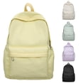 thumbnail image 1 of CUZIBR Solid Color Lightweight Backpack For Women Men Casual School Daypack With Front Pocket Travel Work Rucksack Minimalist Back To School Bookbag For College, 1 of 3