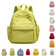 thumbnail image 1 of CUZIBR Striped Corduroy Backpack Lightweight Soft Casual Rucksack With Zipper Tassels Padded Adjustable Shoulder Straps Multi Compartment Book Bag For Students Daily School Shopping, 1 of 4