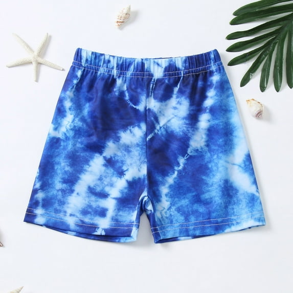CUZIBR Swimsuit Boys Swim Trunks Cartoon Animal Tie Dye Camouflage Beach Shorts Elastic Waist Casual Popular Swimsuit,F,4-5 Years