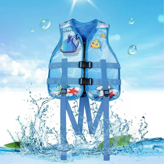 CUZIBR Swimsuit For Girls Life Vests Buoyancy Adjustable Strap Floaties Buoyancy Swimming Aid Lightweight Float Jacket Beach Swimwear,Yellow,One Size