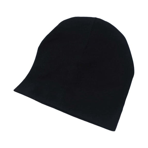 CUZIBR Toddler Babies Kids Hats Soft Pull On Cap Seamless Comfort Fit Solid Colro Stretchable Beanie Hats Breathable Cozy Skull Caps Lightweight Fashionable Dailywear,Black,0-2 Years