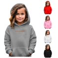 thumbnail image 1 of CUZIBR Toddler Baby Girls Oversized Hoodie Baggy Letter Graphic Pullover Sweatshirt With Pocket Long Sleeve School Outdoor Casual Daily Lovely Fall Winter Clothes,Grey,4-5 Years, 1 of 9