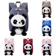 thumbnail image 1 of CUZIBR Toddler Backpack Plush Panda Doll Lightweight Kids Rucksack Padded Adjustable Shoulder Straps Book Bag For Boys Back To School Use, 1 of 4